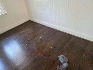 refinished hardwood flooring after TC Carpet Care
